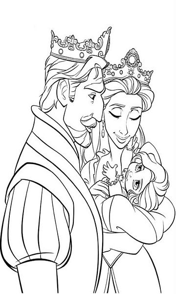 kolorowanka Zaplątani do wydruku malowanka coloring page Tangled Roszpunka Disney z bajki dla dzieci nr 46